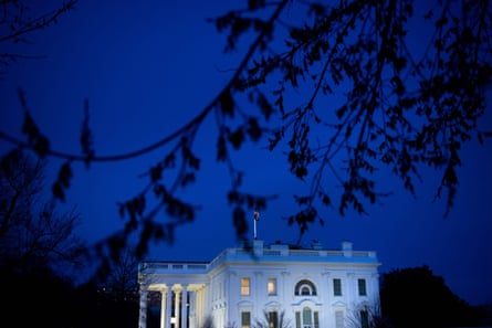 A view of the White House on March 11, 2020 when President Donald Trump made a primetime address the coronavirus crisis.