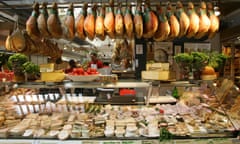 A cheese and meat stall in Stuttgart, Germany. On Wednesday, the OECD said Europe’s largest economy was on track to shrink by 0.1% this year.