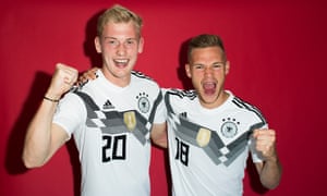 Julian Brandt and Joshua Kimmich of Germany