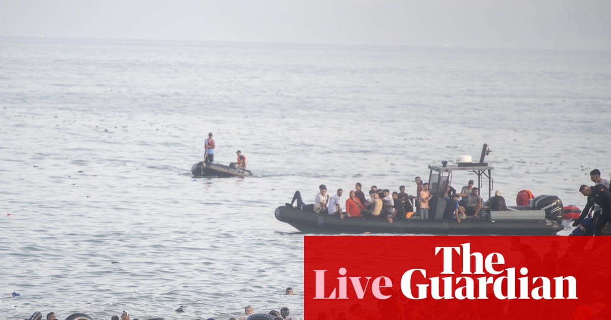 At least 18 die as thousands of migrants reach Spain’s African enclave of Ceuta – Europe live