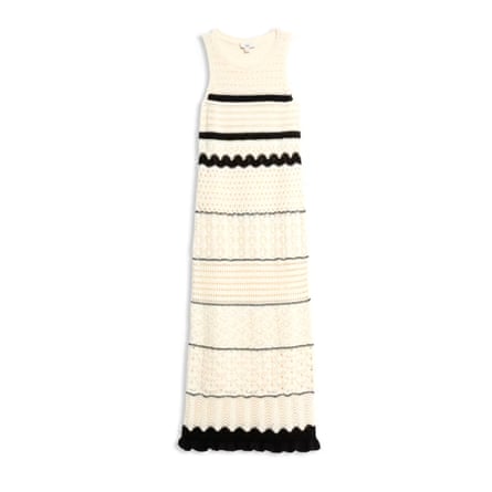 M&S Collection Cotton Blend Knitted Round Neck Midi Dress £39.50