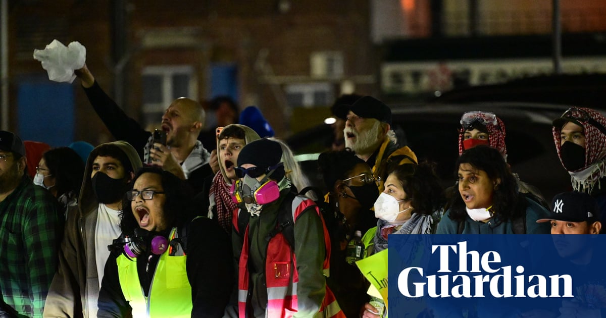 Protesters clash with ICE agents outside New Jersey detention center