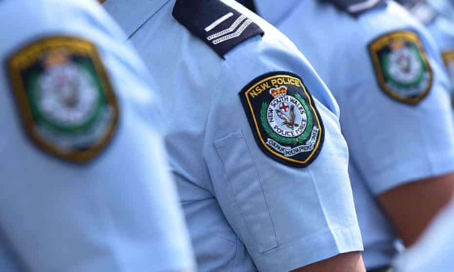 Close up of New south wales police in uniform