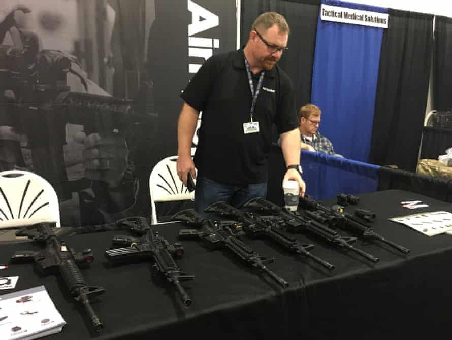 Guns on display at Urban Shield.