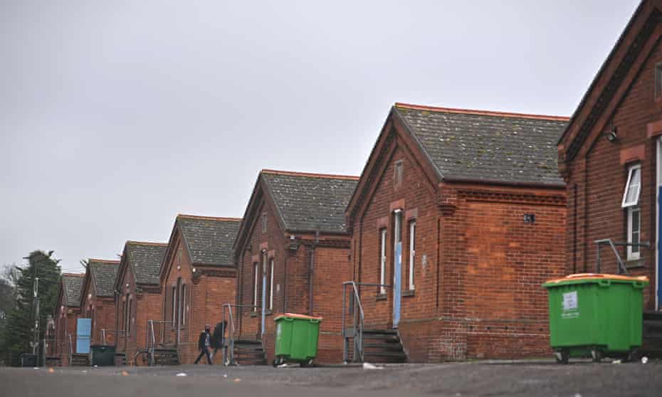 Napier barracks is being used to house asylum seekers in Folkestone.