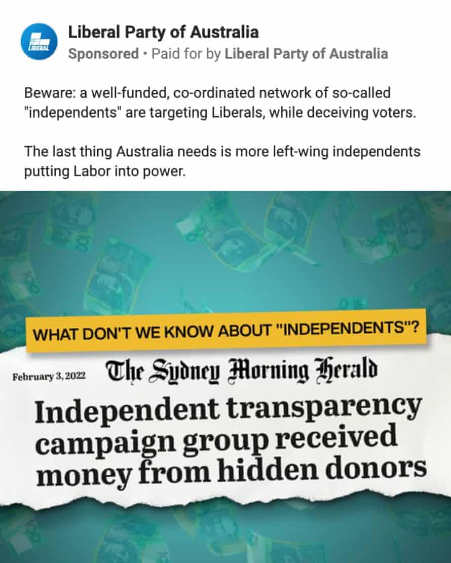 Liberal Party of Australia Facebook ad