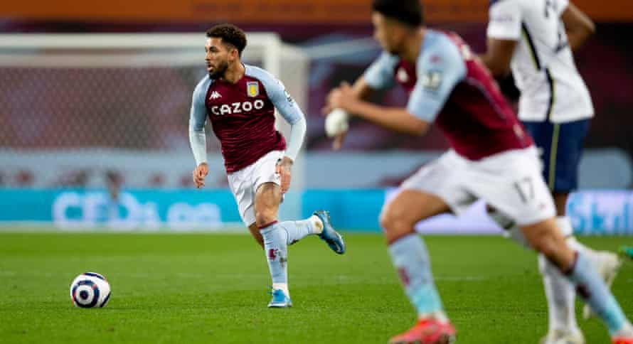 Douglas Luiz in action against Tottenham last month.