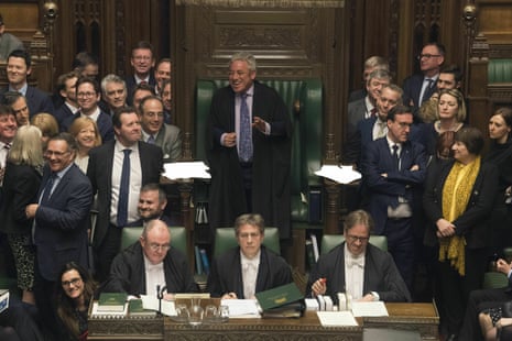 Speaker John Bercow is amused as he addresses MP’s in parliament