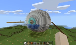 A fully explorable human eye – one of the maps available on the Minecraft Education website