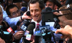 Anthony Weiner, depicted in a 2016 documentary.