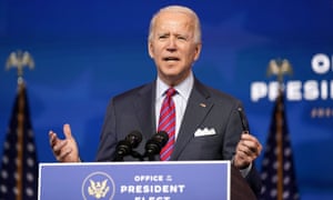 President-elect Joe Biden speaks about jobs at The Queen theater in Wilmington, Del.