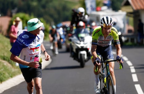 Intermarche–Circus–Wanty's Rui Costa in action during stage 15 of the Tour de France 2023.