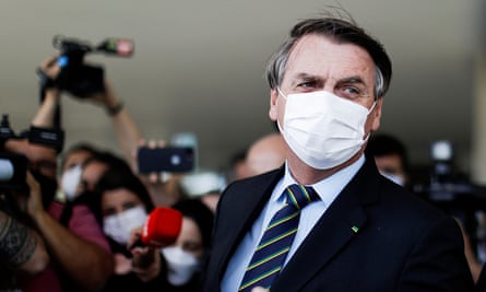 Bolsonaro in March. Brazil’s official death toll is more than 345,000.