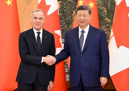 Xi Jinping hosts Canadian prime minister Mark Carney in January.