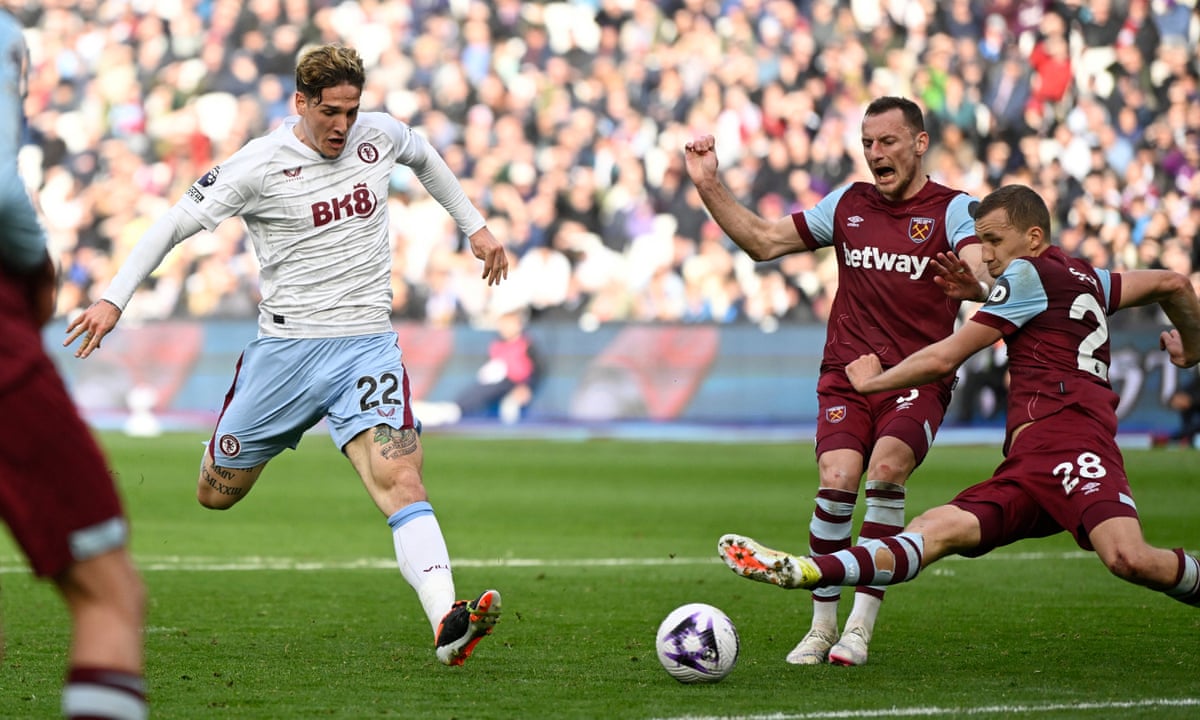 Nicolò Zaniolo grabs point for Aston Villa as VAR denies West Ham at the last | Premier League | The Guardian