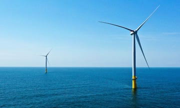 A generic image of offshore wind turbines