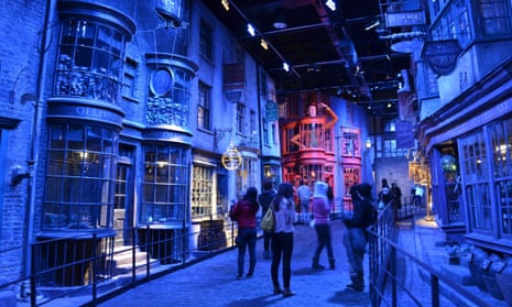 Diagon Alley in the Harry Potter Studios at Leavesden, Hertfordshire, UK