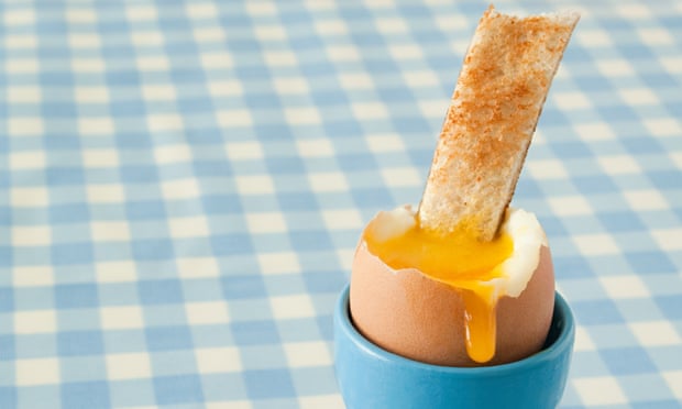 Boiled egg and toast