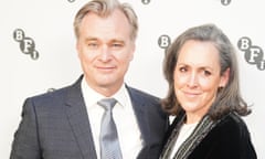 Christopher Nolan with fellow Oppenheimer producer Emma Thomas as he received the BFI Fellowship earlier this week.