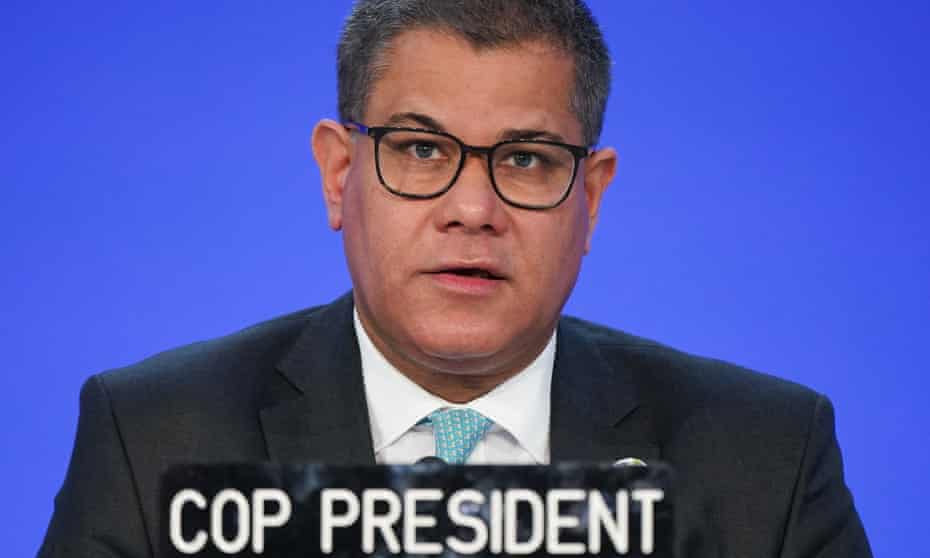 The text, released by the Cop26 president, Alok Sharma, called on all countries to increase their short-term commitments in 2022.