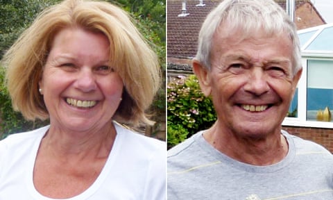 Penelope Jackson (left) is on trial at Bristol crown court for the murder of her husband, David Jackson.