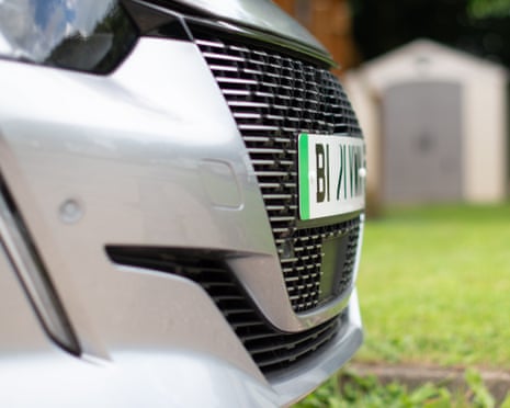 a close up of a car's number plate