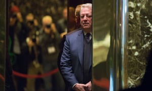 Environmentalist and former US vice president Al Gore at Trump Tower in New York in December last year.