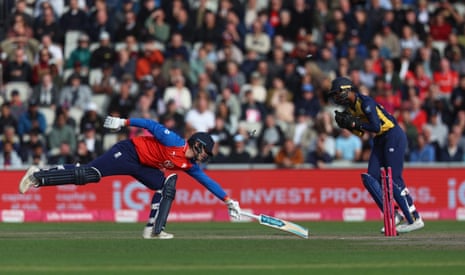 Aneurin Donald is run out