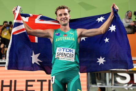 Bronze medallist Adam Spencer.