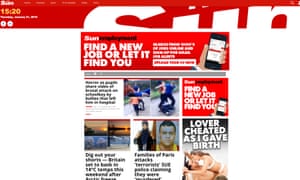 The Sun website attracted some 1.5 million daily unique browsers in December