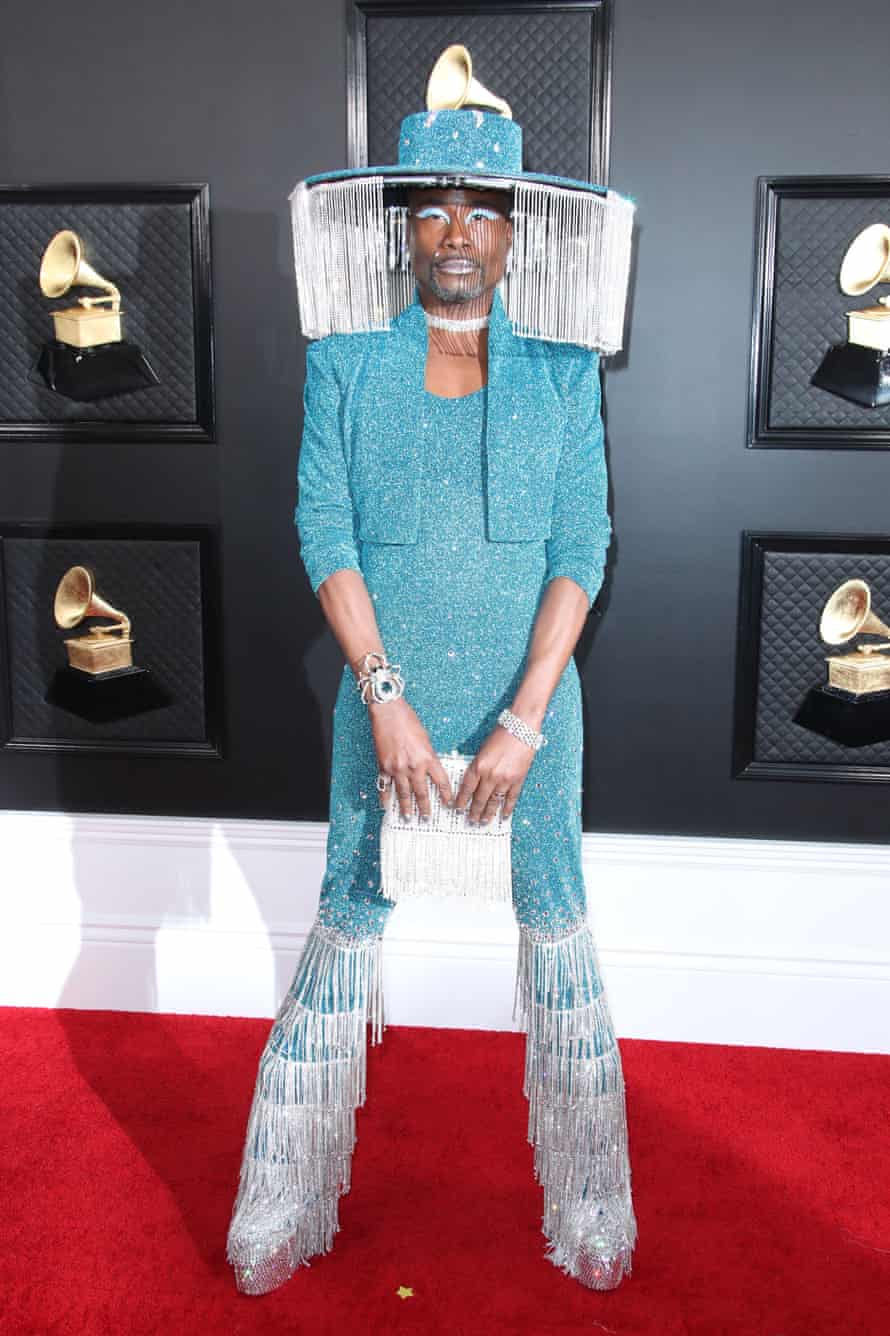 Porter, and his sparkly hat, at the Grammies in 2020