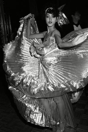 Pat Cleveland at a Halston party at Studio 54, New York, in December 1977.