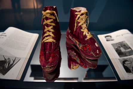 Frida Kahlo’s boots, from the 2018 show Wilcox helped curate, about the artist’s personal belongings.