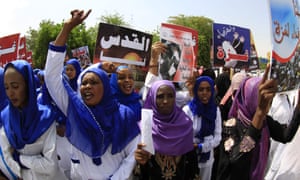 A Sudanese protest against an Israeli military offensive on the Gaza Strip in 2014.