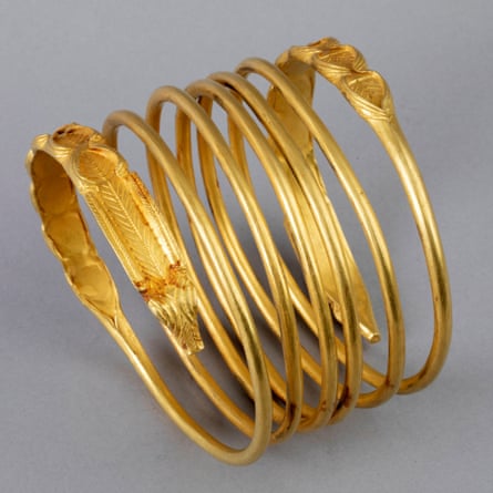 A Dacian gold bracelet.