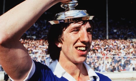 Paul Mariner celebrates Ipswich’s victory over Arsenal in the 1978 FA Cup final.