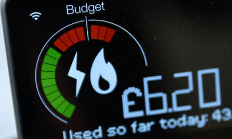 Close up of a house smart meter reading £6.20 used so far today