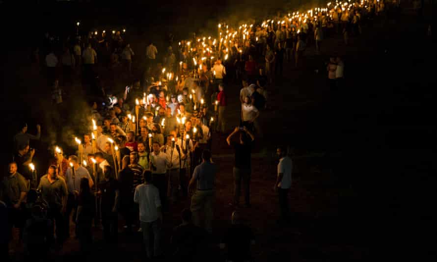 The far right rally at Charlottesville.