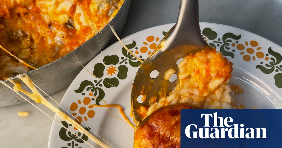 Rachel Roddy’s recipe for rice, aubergine and mozzarella bake | A kitchen in Rome