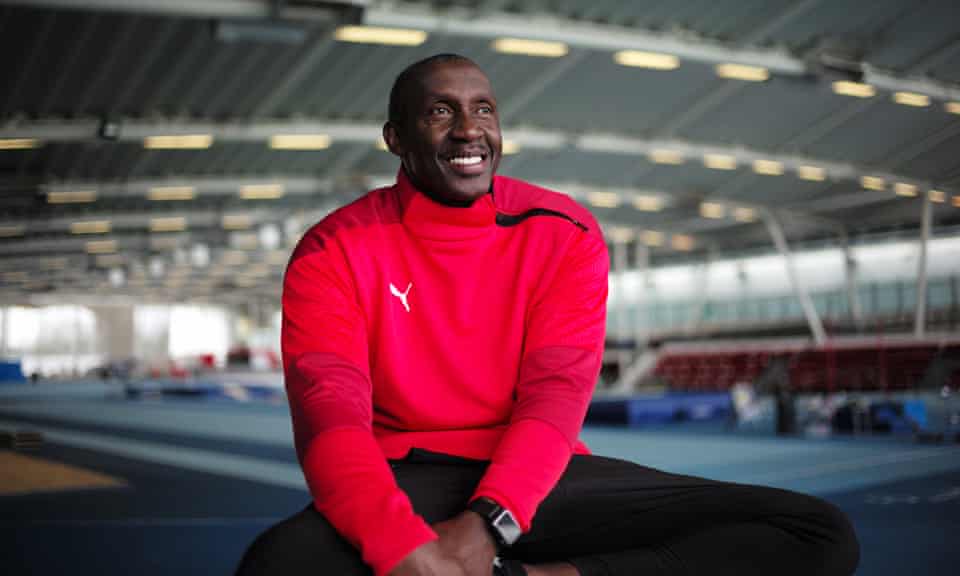 Linford Christie, pictured at the Lee Valley Athletics Park, north London.