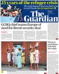 Guardian front page, Wednesday 20 June 2018