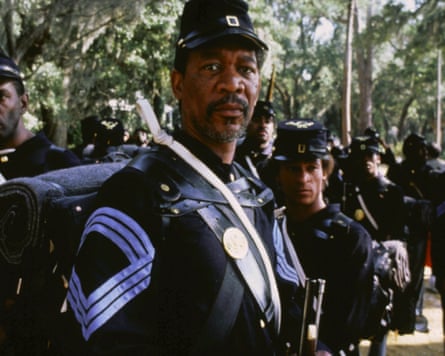 Morgan Freeman is a sage soldier in Glory.