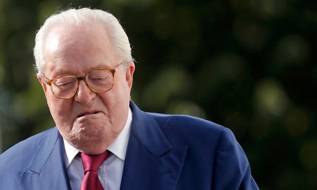 French far-right National Front founder Jean-Marie Le Pen