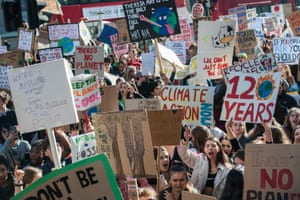 People attend the UK climate change protests