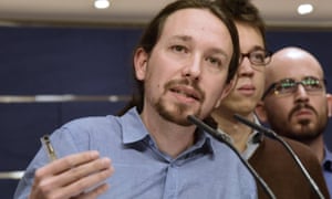 Pablo Iglesias , leader of leftwing Spanish party Podemos
