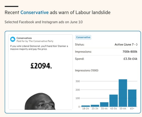 Tory social media advertt