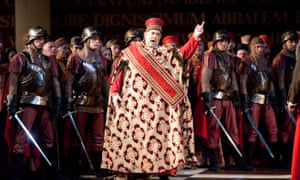 Domingo in Simon Boccanegra at London’s Royal Opera House in 2010.