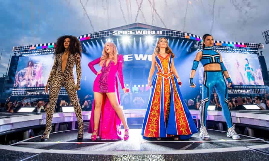 The Spice Girls in a reunion concert at Croke Park in Dublin in May 2019