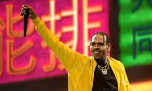 More is more? … Chris Brown performing in Brooklyn, in October.