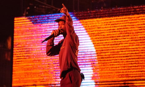 Travis Scott performs on stage during Wireless festival in London last year.